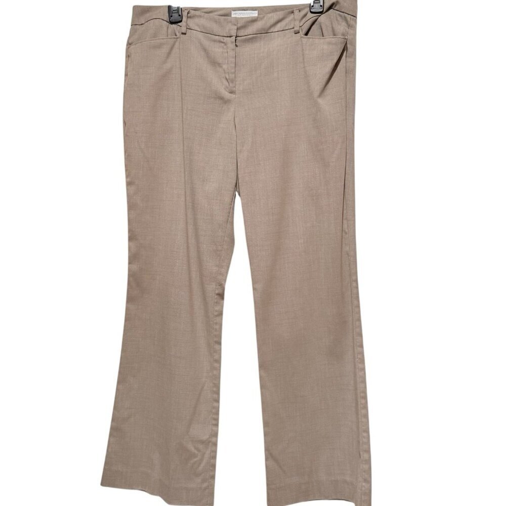 New York Co Sz 12 Bootcut Lightweight Beige Womens Midrise Stretch Trouser Pants